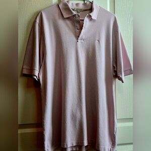 Burberry London Men's XL Polo Shirt - Pale Pink